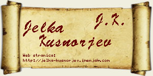 Jelka Kušnorjev vizit kartica
